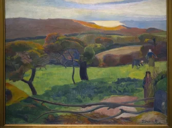 Peintre français (1848-1903). Paysage de Bretagne, 1889. Musée national. Stockholm. Suède.